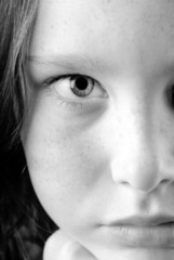 Close up of girl's eye