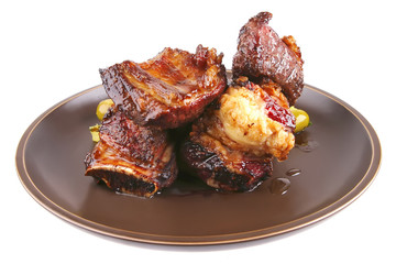 ribs on old style ceramic