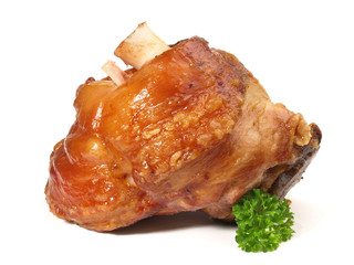 Grillhaxe - Gegrillte Schweinehaxe am Knochen