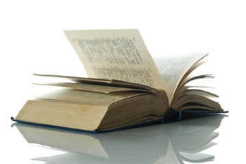 book on the white background