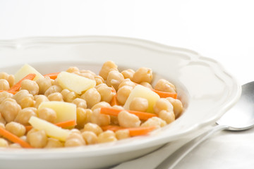 chickpeas delicious homemade carrot and potato dish