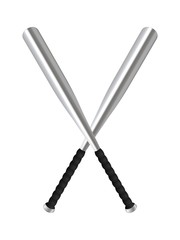 Baseballschläger Gekreuzt