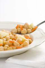 chickpeas delicious homemade carrot and potato dish