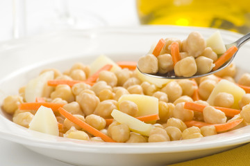 chickpeas delicious homemade carrot and potato dish