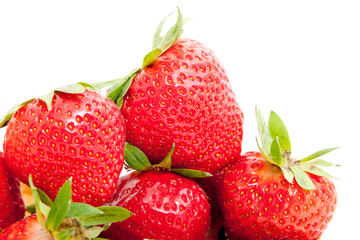 strawberry on white background