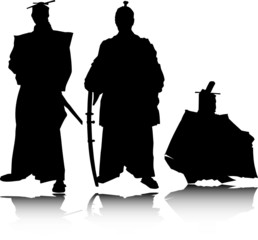 samurai vector silhouettes