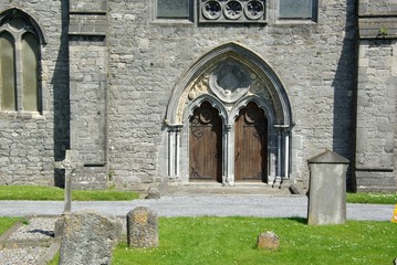 Fototapeta premium Porte d'eglise - Irlande