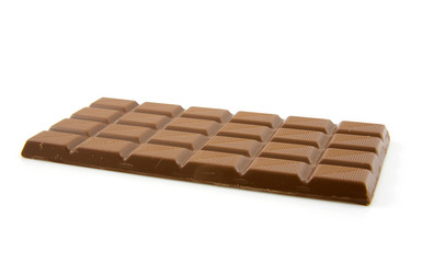 chocolate candy bar isolated on white background