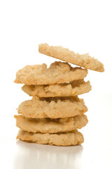 Isolated coconut cookies