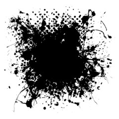 Obraz premium gothic grunge ink splat halftone