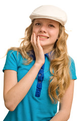 Fototapeta premium sadness of young blonde lady