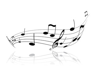 Black and grey notes with different shades. Vector