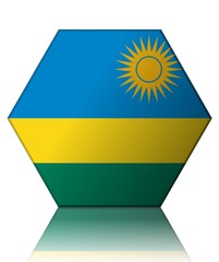 rwanda drapeau hexagone rwanda flag