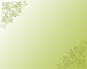 Obraz premium Background white-green.