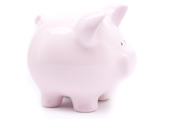 Pink piggy bank