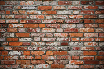 old red brickwall texture
