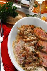 Triglie al forno e acciughe - Secondi di pesce della toscana