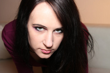 Girl with black hair