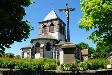 Fototapeta premium Eglise romane de Saint-Ours-les-Roches