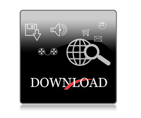 black square download icon