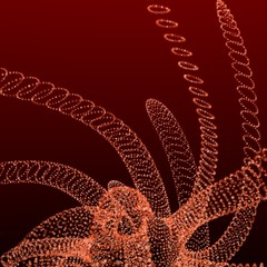 orange abstract form background