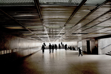 tunel w mieście