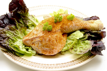 Schenkel mit Petersilie