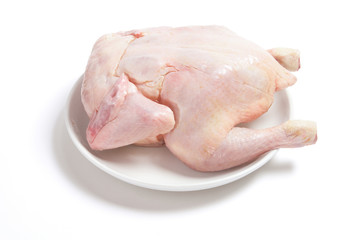 Raw Chicken on Plate