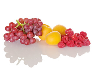 Grapes Apricots Raspberries