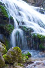 Obraz premium Waterfall in spring season