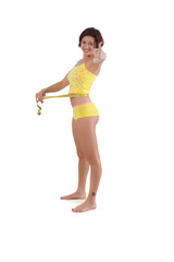 Girl and tape measure