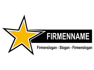 Firmenlogo Stern mit Schweif