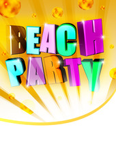 Beachparty Flyer
