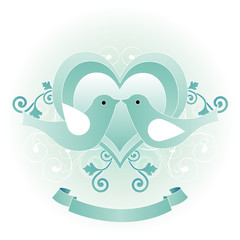 Couple in love. Vector illustration.