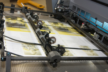 newspapers at offset printed machine
