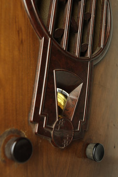 Old Radio Reciever Closeup
