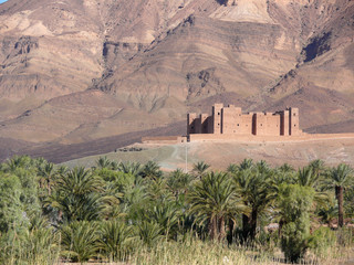 Kasbah in Draa Valley, Morocco