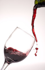 Pouring Wine into Glass