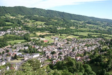 Vue panoramique de Vic sur Cère, Cantal