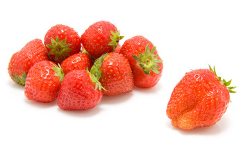 strawberry isolated on white background
