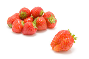 strawberry isolated on white background