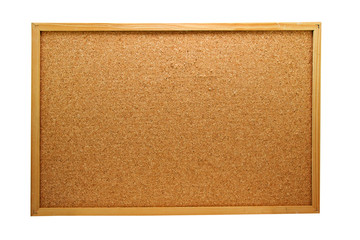 Empty cork memo board