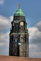 Fototapeta na wymiar Rathausturm Dresden