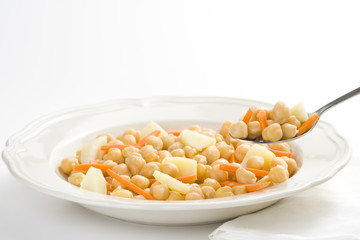 chickpeas delicious homemade carrot and potato dish