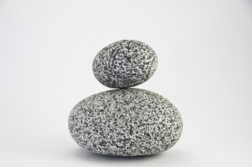 Fototapeta na wymiar Two round granite rocks