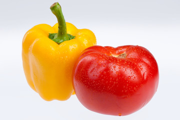 Yellow Pepper And Tomato