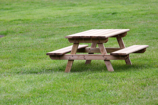 Table and benches