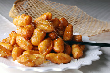 china delicious food--candied chinese yam