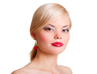 portrait of attractive blonde