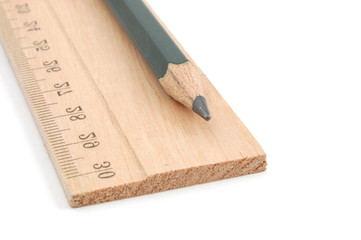 pencil and ruler